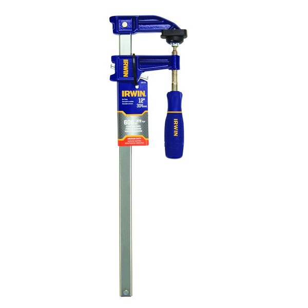 Irwin Light-Duty Bar Clamp, 12 in Jaw Opening, 600 lb Clamping Force, I-Beam Bar, Clutch Lock 1825753 - main